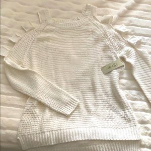 RD Style cold shoulder sweater